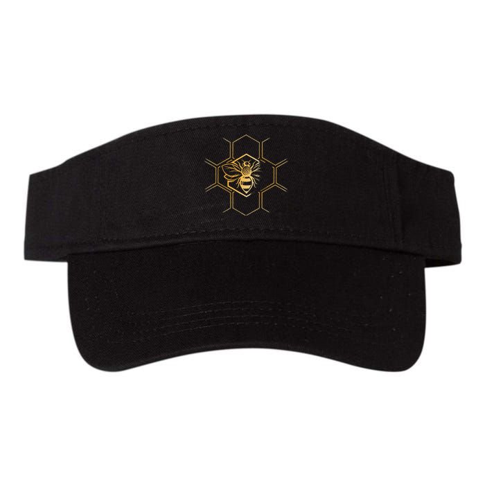 Beekeeper Beekeeping Honeycomb Love For Bees Valucap Bio-Washed Visor