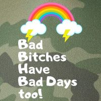 Bad Bitches Have Bad Days Too Funny Legacy Tie Dye Trucker Hat