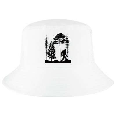 Bigfoo Bigfoot Hiding In Forest At Night Sasquatch Cool Comfort Performance Bucket Hat