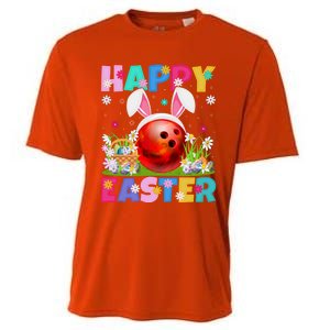 Bowling Ball Happy Easter Bunny Bowling Ball Easter Sunday Gift Cooling Performance Crew T-Shirt