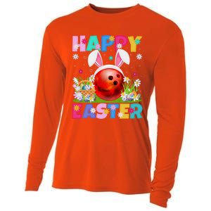 Bowling Ball Happy Easter Bunny Bowling Ball Easter Sunday Gift Cooling Performance Long Sleeve Crew