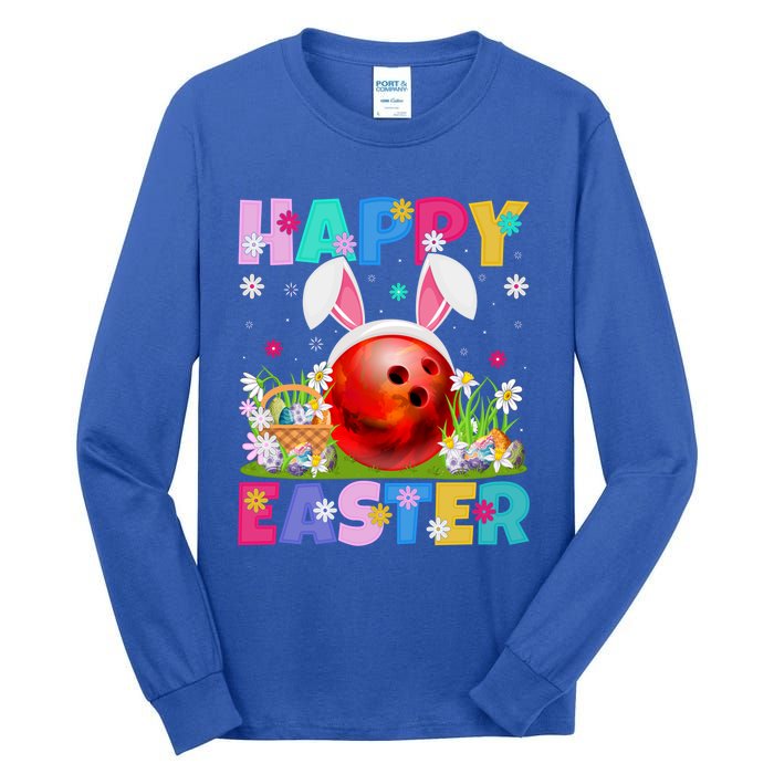 Bowling Ball Happy Easter Bunny Bowling Ball Easter Sunday Gift Tall Long Sleeve T-Shirt