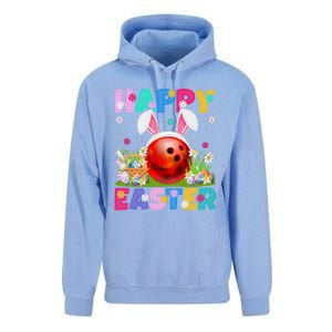 Bowling Ball Happy Easter Bunny Bowling Ball Easter Sunday Gift Unisex Surf Hoodie