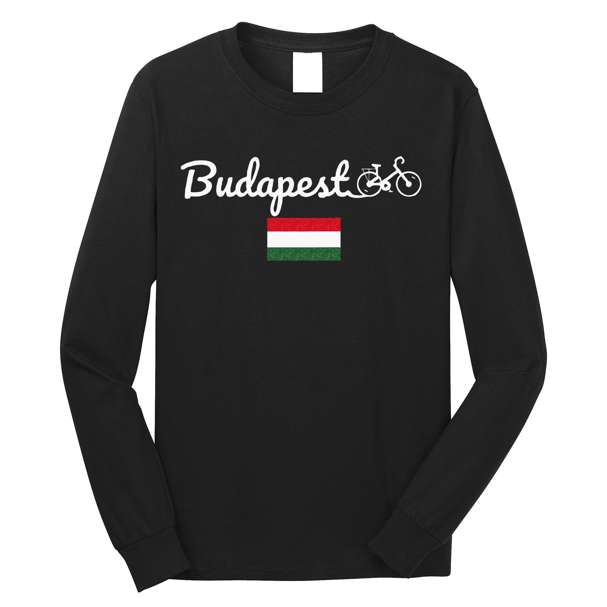 Bike Budapest Hungary Biking Cycling Bike Lover Long Sleeve Shirt