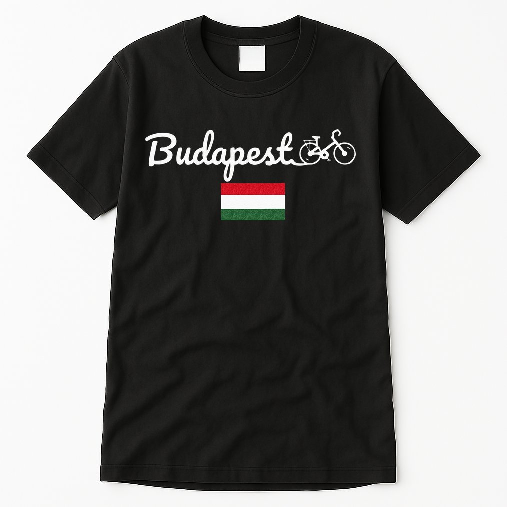 Bike Budapest Hungary Biking Cycling Bike Lover Tall T-Shirt