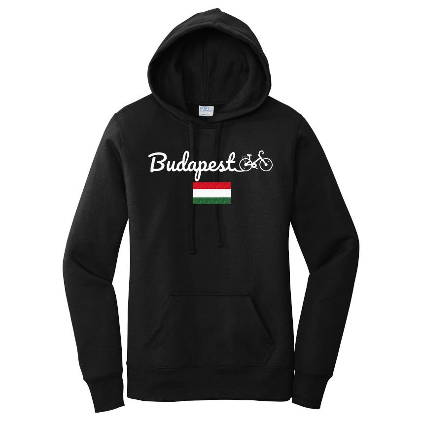 Bike Budapest Hungary Biking Cycling Bike Lover Women's Pullover Hoodie