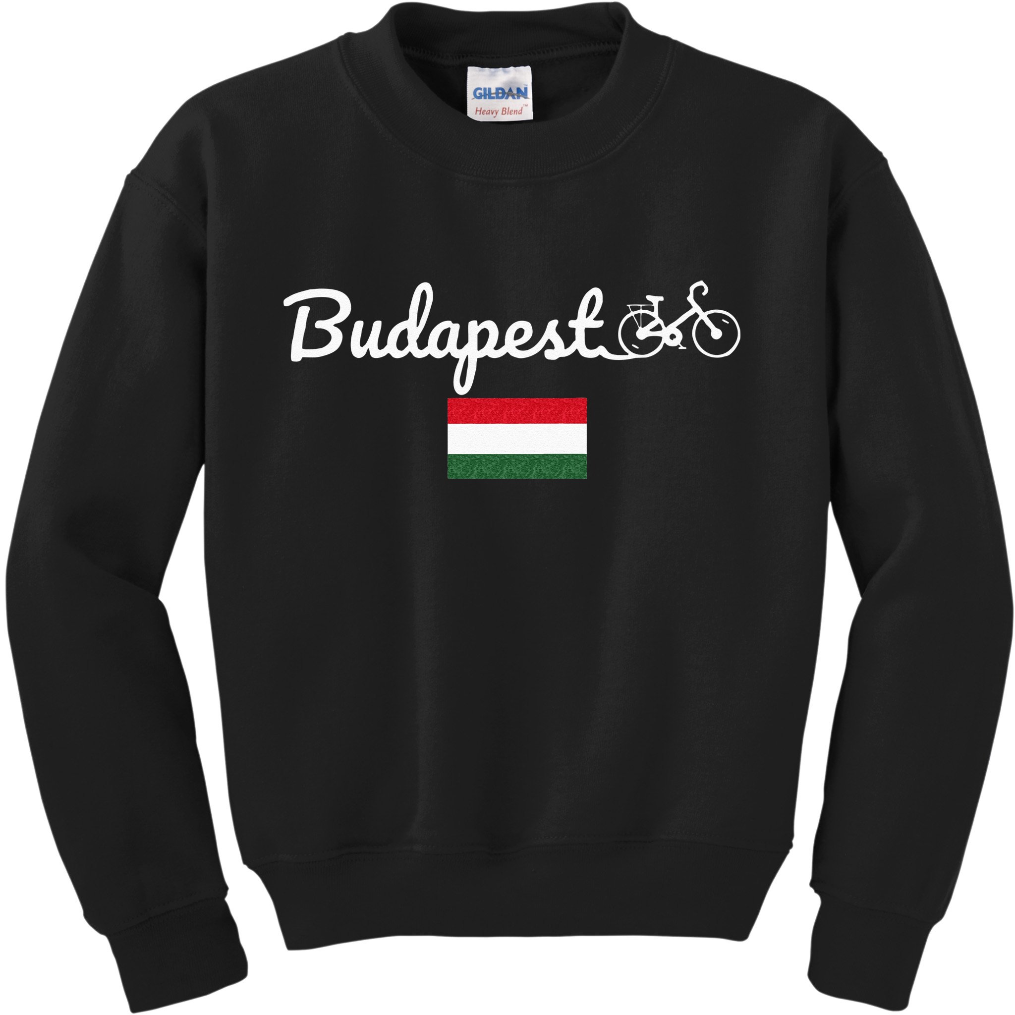 Bike Budapest Hungary Biking Cycling Bike Lover Kids Sweatshirt
