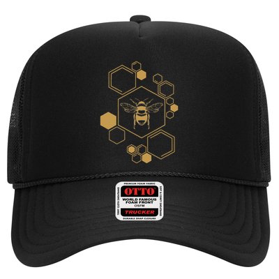 Bee Beekeeping Honeycomb Honey Beekeeper Bee Trucker Hat