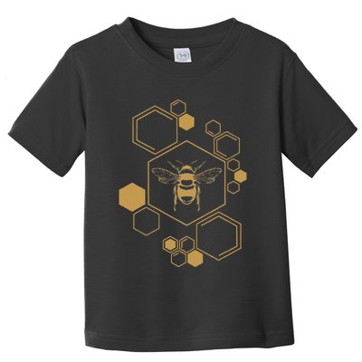 Bee Beekeeping Honeycomb Honey Beekeeper Bee Toddler T-Shirt