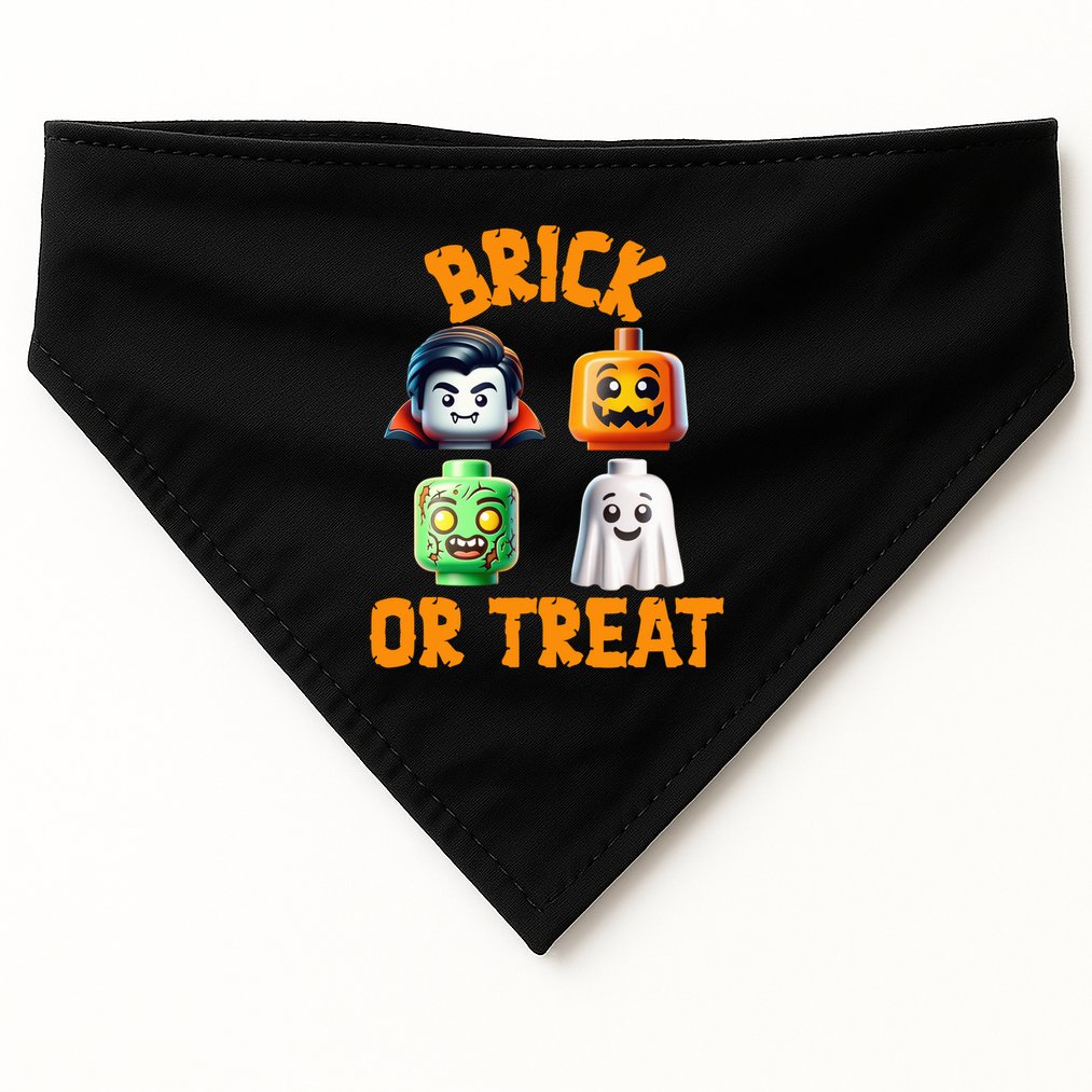 Building Bricks Halloween Costume Brick Or Treat Monsters USA-Made Doggie Bandana