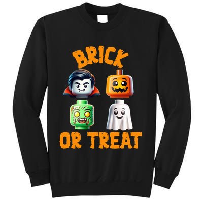 Building Bricks Halloween Costume Brick Or Treat Monsters Sweatshirt