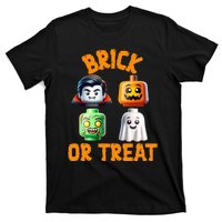 Building Bricks Halloween Costume Brick Or Treat Monsters T-Shirt