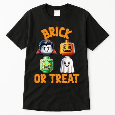 Building Bricks Halloween Costume Brick Or Treat Monsters Tall T-Shirt