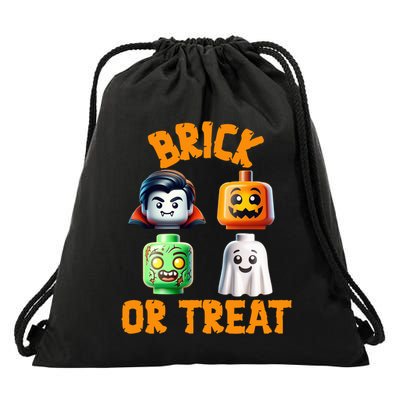 Building Bricks Halloween Costume Brick Or Treat Monsters Drawstring Bag