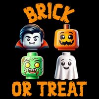 Building Bricks Halloween Costume Brick Or Treat Monsters 16 in Basic Backpack
