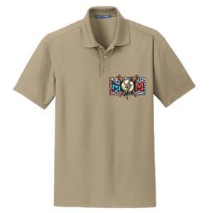 Baseball Ball Happy Grandma Mother's Day Dry Zone Grid Polo