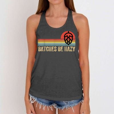 Batches Be Hazy IPA Craft Beer S For Men Women Vintage Women's Knotted Racerback Tank