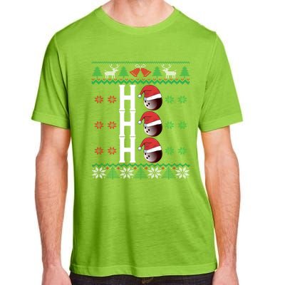 Bowling Ball Ho Ho Ho Ugly Christmas Bowler Cool Gift Adult ChromaSoft Performance T-Shirt