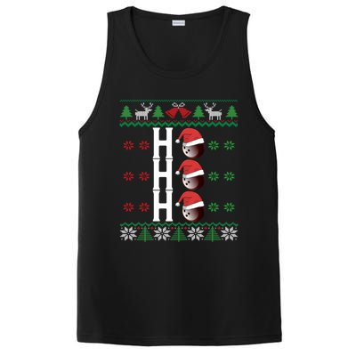 Bowling Ball Ho Ho Ho Ugly Christmas Bowler Cool Gift PosiCharge Competitor Tank