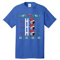 Bowling Ball Ho Ho Ho Ugly Christmas Bowler Cool Gift Tall T-Shirt