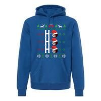 Bowling Ball Ho Ho Ho Ugly Christmas Bowler Cool Gift Premium Hoodie