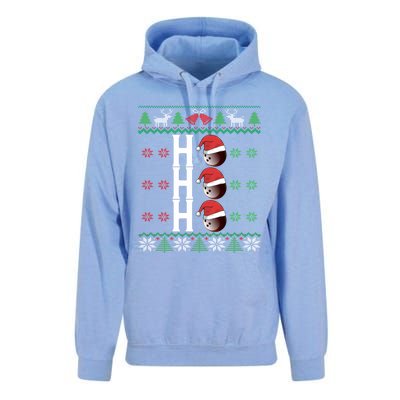 Bowling Ball Ho Ho Ho Ugly Christmas Bowler Cool Gift Unisex Surf Hoodie