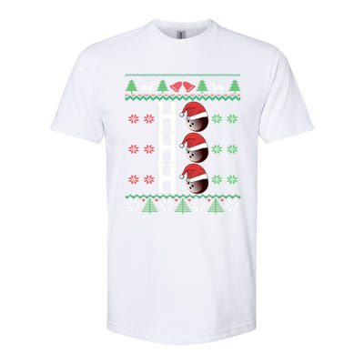 Bowling Ball Ho Ho Ho Ugly Christmas Bowler Cool Gift Softstyle CVC T-Shirt