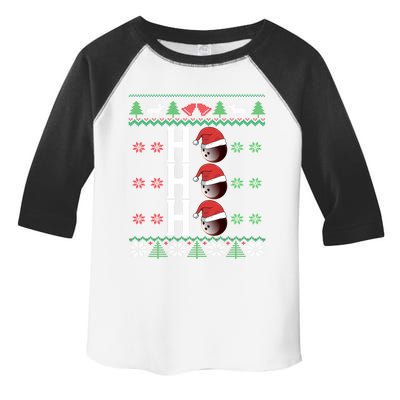 Bowling Ball Ho Ho Ho Ugly Christmas Bowler Cool Gift Toddler Fine Jersey T-Shirt