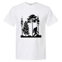 Bigfoo Bigfoot Hiding In Forest At Night Sasquatch Garment-Dyed Heavyweight T-Shirt