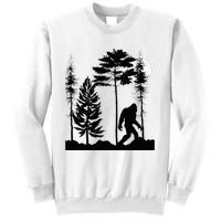 Bigfoo Bigfoot Hiding In Forest At Night Sasquatch Sweatshirt