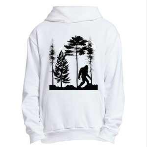 Bigfoo Bigfoot Hiding In Forest At Night Sasquatch Urban Pullover Hoodie