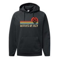 Batches Be Hazy IPA Craft Beer Vintage Performance Fleece Hoodie