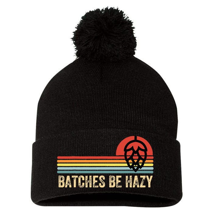 Batches Be Hazy IPA Craft Beer Vintage Pom Pom 12in Knit Beanie