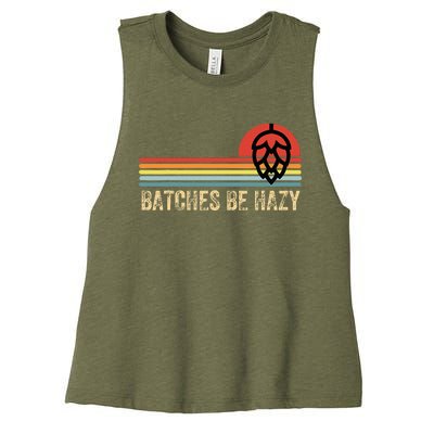 Batches Be Hazy Ipa Craft Beer Women's Racerback Cropped Tank