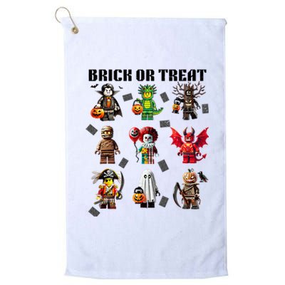 Building Bricks Halloween Brick Or Treat Costume Monsters Platinum Collection Golf Towel