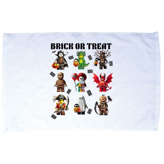 Building Bricks Halloween Brick Or Treat Costume Monsters Microfiber Hand Towel