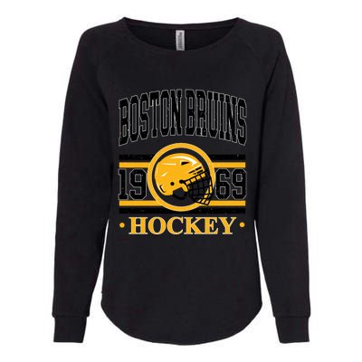 Boston Bruin Hockey Team Supporter Womens California Wash Sweatshirt