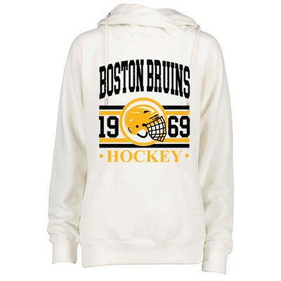 Boston Bruin Hockey Team Supporter Womens Funnel Neck Pullover Hood