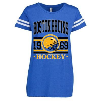 Boston Bruin Hockey Team Supporter Enza Ladies Jersey Football T-Shirt