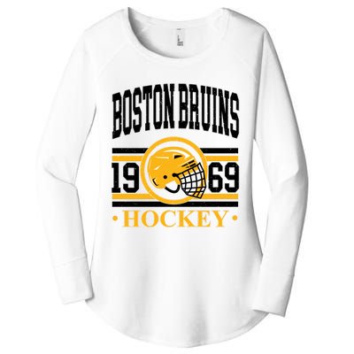 Boston Bruin Hockey Team Supporter Women's Perfect Tri Tunic Long Sleeve Shirt