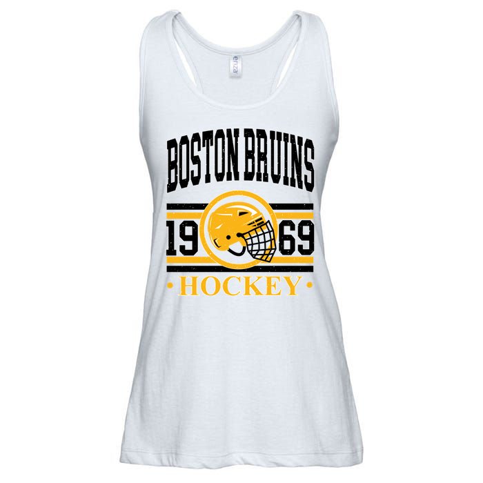 Boston Bruin Hockey Team Supporter Ladies Essential Flowy Tank