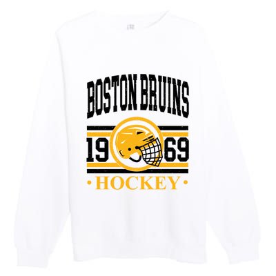 Boston Bruin Hockey Team Supporter Premium Crewneck Sweatshirt