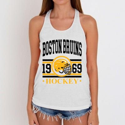 Boston Bruin Hockey Team Supporter Women's Knotted Racerback Tank