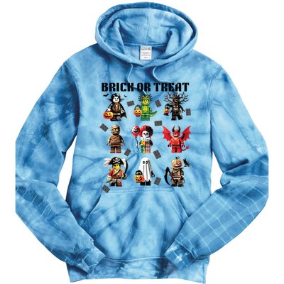 Building Bricks Halloween Brick Or Treat Costume Monsters Tie Dye Hoodie