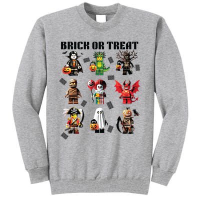 Building Bricks Halloween Brick Or Treat Costume Monsters Tall Sweatshirt