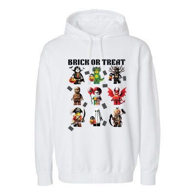 Building Bricks Halloween Brick Or Treat Costume Monsters Garment-Dyed Fleece Hoodie