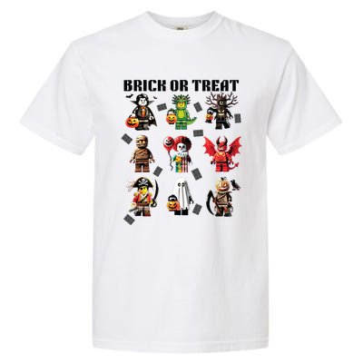 Building Bricks Halloween Brick Or Treat Costume Monsters Garment-Dyed Heavyweight T-Shirt