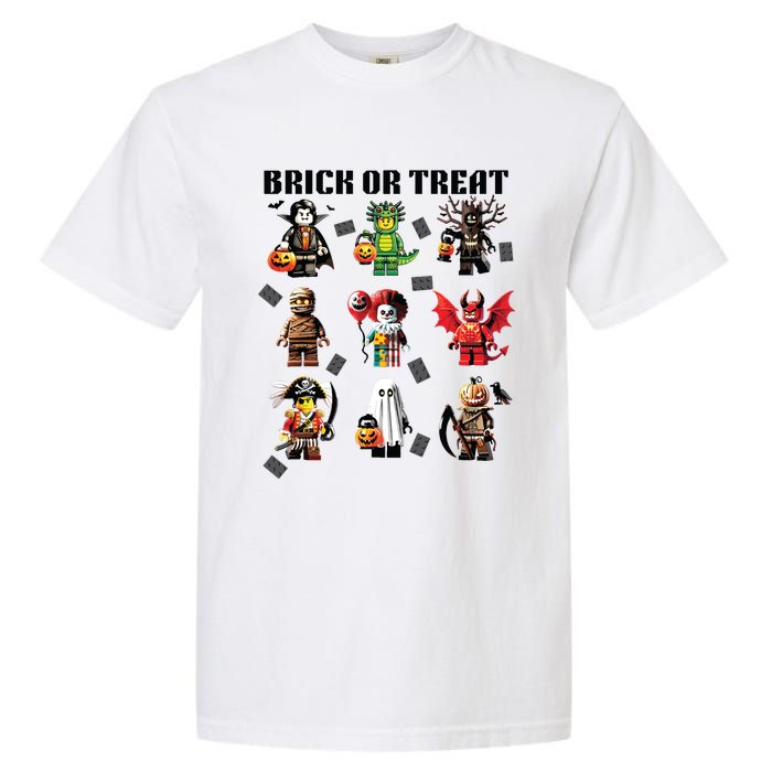 Building Bricks Halloween Brick Or Treat Costume Monsters Garment-Dyed Heavyweight T-Shirt