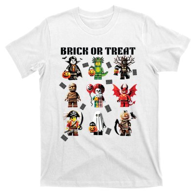 Building Bricks Halloween Brick Or Treat Costume Monsters T-Shirt