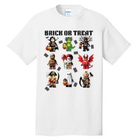 Building Bricks Halloween Brick Or Treat Costume Monsters Tall T-Shirt